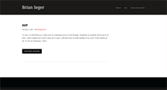 Desktop Screenshot of brianseger.com